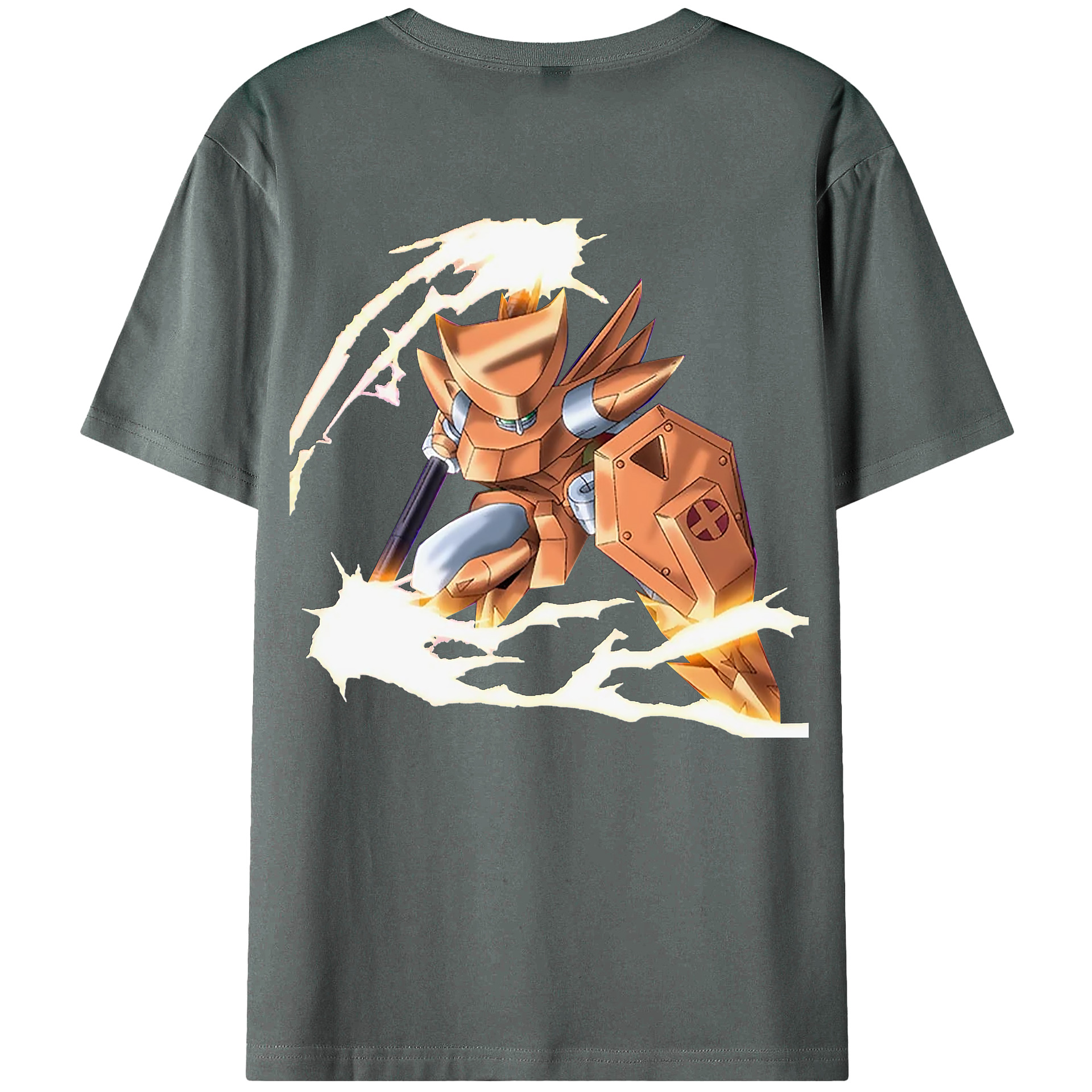 （画像用） 遊☆戯☆王 Yu-Gi-Oh! 綿100％ メンズ半袖Tシャツ（バックプリント） 通気性